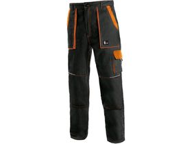 Montérkové nohavice do pása CXS LUXY JOSEF, pánske, čierno-oranžové