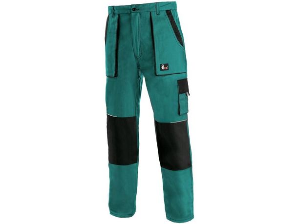 Montérkové nohavice do pása CXS LUXY JOSEF, pánske, zeleno-čierne