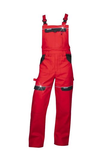 Montérkové nohavice na traky COOL TREND, červené