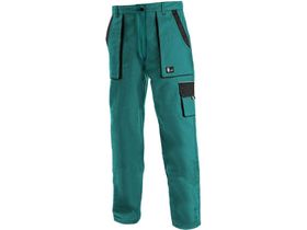 Montérkové nohavice do pása CXS LUXY ELENA, dámske, zeleno-čierne