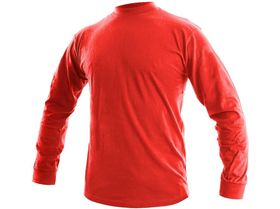Pánske tričko s dlhým rukávom CXS PETER, červené