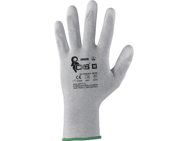 Polomáčané antistatické rukavice CXS ADGARA ESD