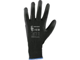 Polomáčané rukavice CXS BRITA BLACK, čierne