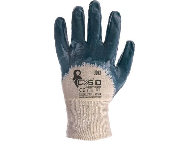 Polomáčané rukavice CXS JOKI, modré