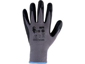 Polomáčané rukavice CXS NAPA, šedo-čierne