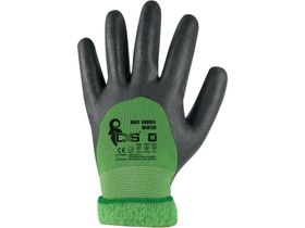 Polomáčané zimné rukavice CXS ROXY DOUBLE WINTER, čierno-zelené
