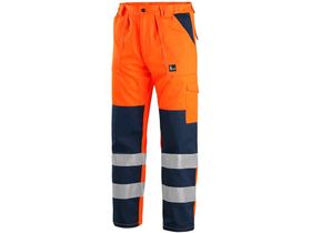 Reflexné nohavice CXS NORWICH, výstražné, pánske, oranžovo-modré