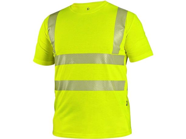 Reflexné tričko CXS BANGOR, výstražné, žlté