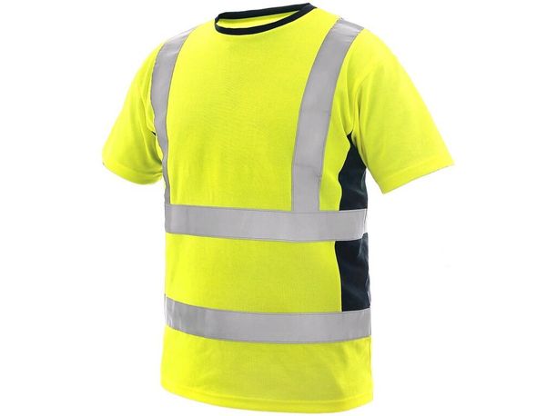 Reflexné tričko CXS EXETER, výstražné, pánske, žlté