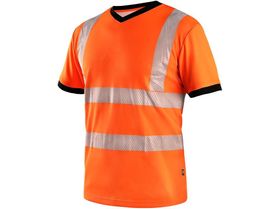 Reflexné tričko CXS RIPON, výstražné, pánske, oranžovo - čierne