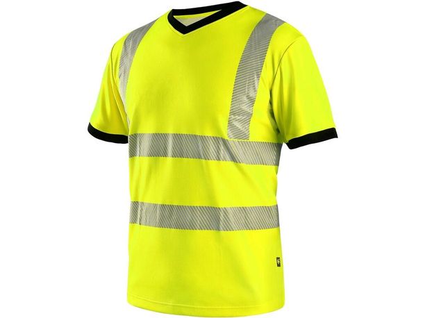 Reflexné tričko CXS RIPON, výstražné, pánske, žlto - čierne