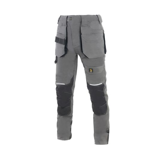 Strečové nohavice SLIM MECHANIC, šedé